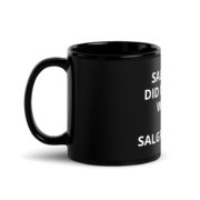 Sal Greco Did Nothing Wrong – Black Glossy Mug - Image 2