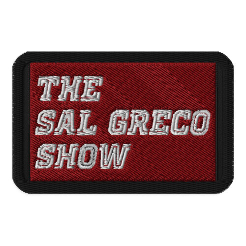 The Sal Greco Show embroidered patch