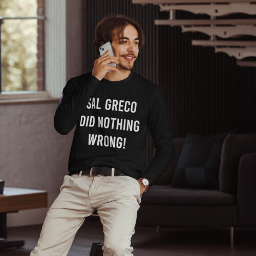 Sal Greco Did Nothing Wrong Long Sleeve Fitted Crew