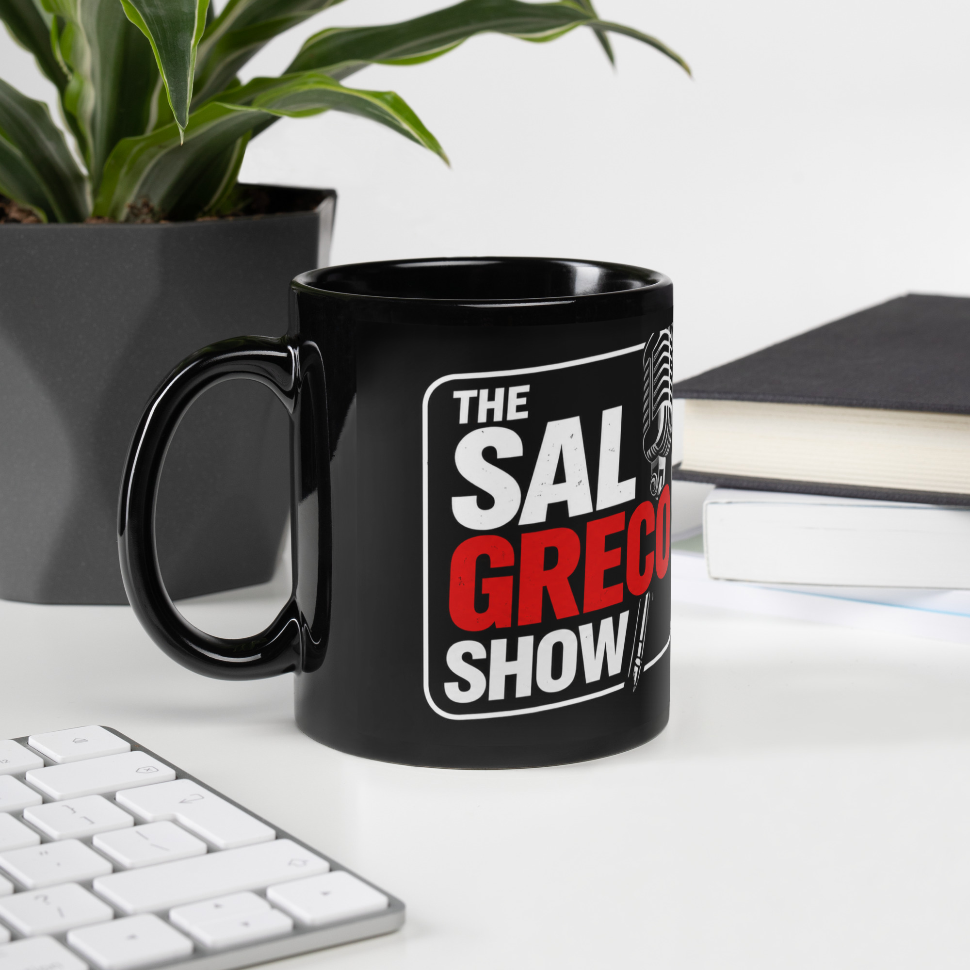 The Sal Greco Show Black Glossy Mug - Image 2
