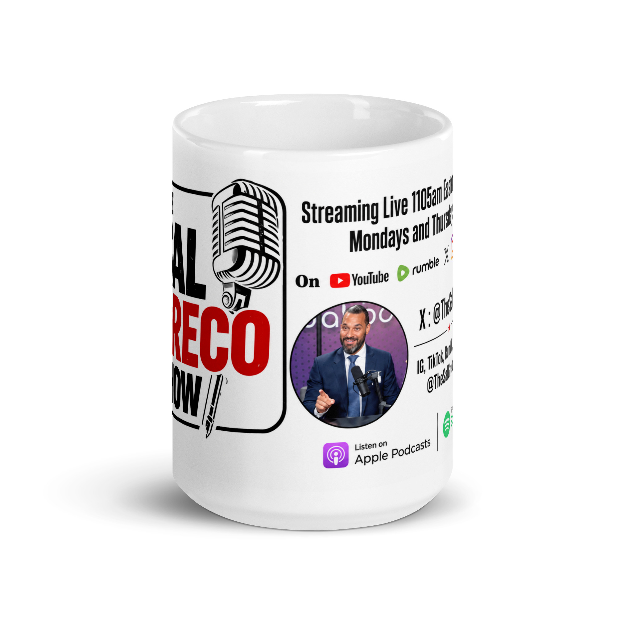 The Sal Greco Show White glossy mug - Image 7