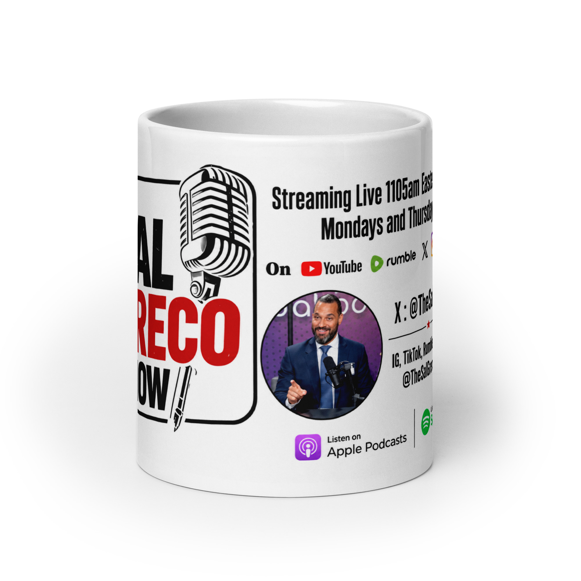 The Sal Greco Show White glossy mug - Image 9