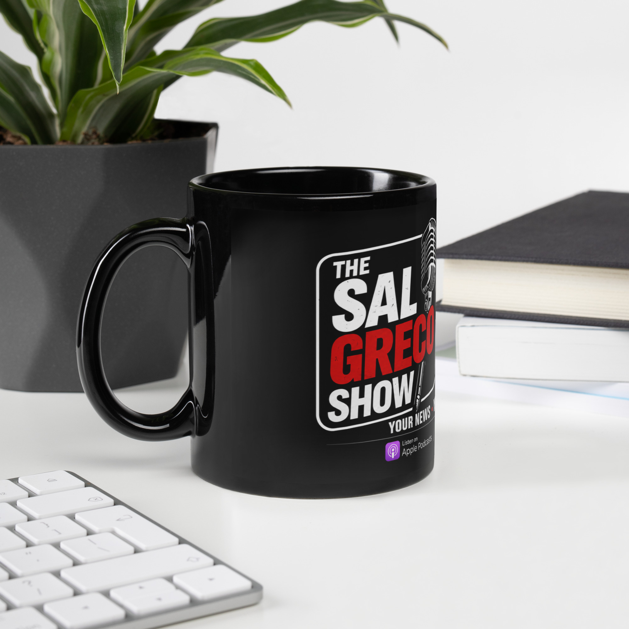 The Sal Greco Show Black Glossy Mug - Image 2