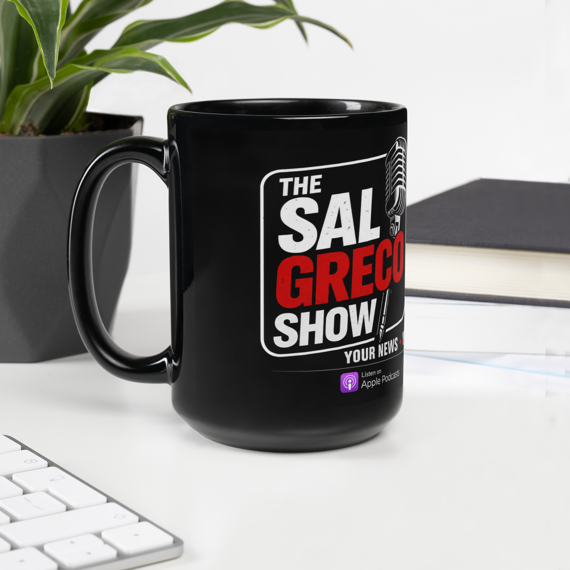 The Sal Greco Show Black Glossy Mug
