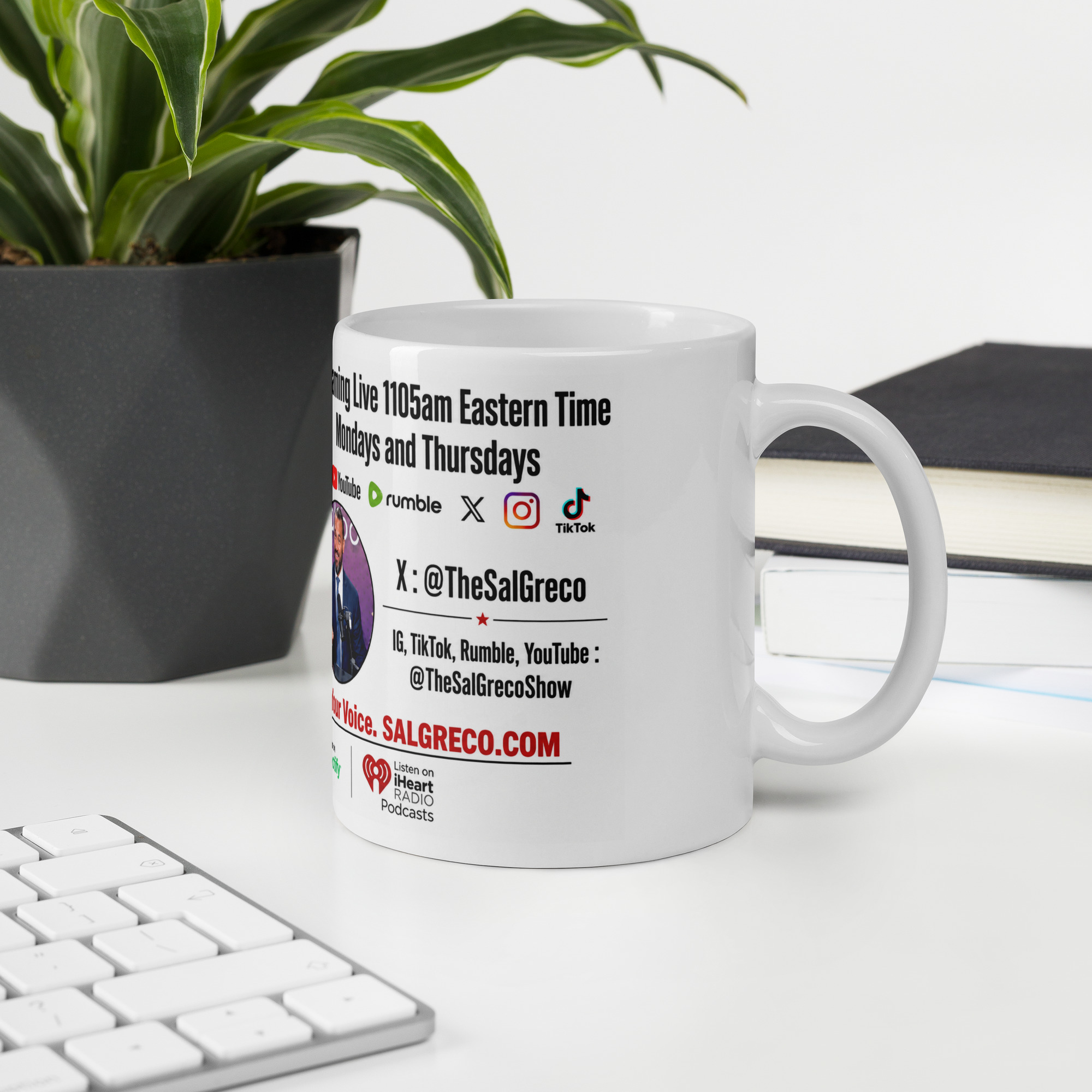 The Sal Greco Show White glossy mug - Image 9