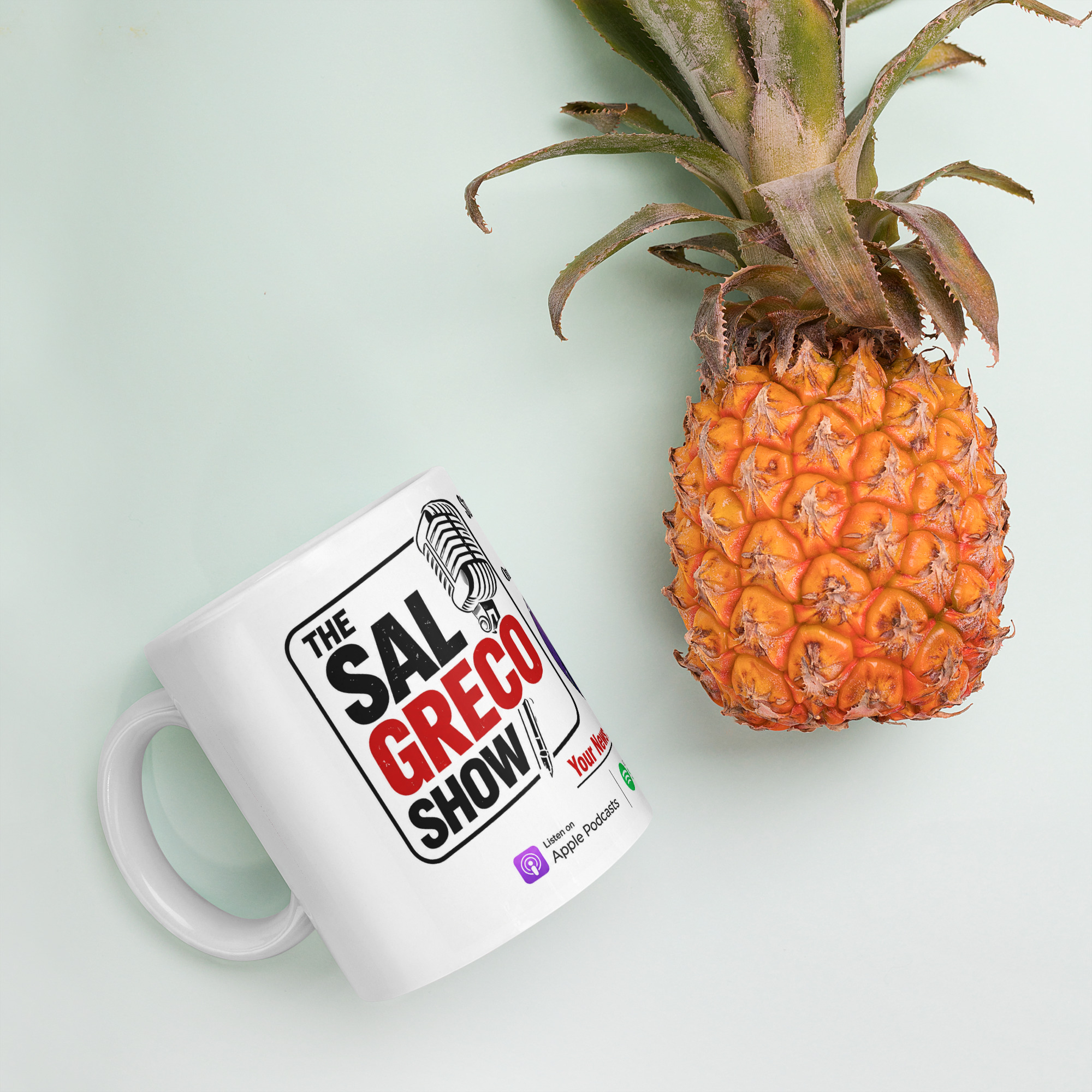 The Sal Greco Show White glossy mug - Image 11