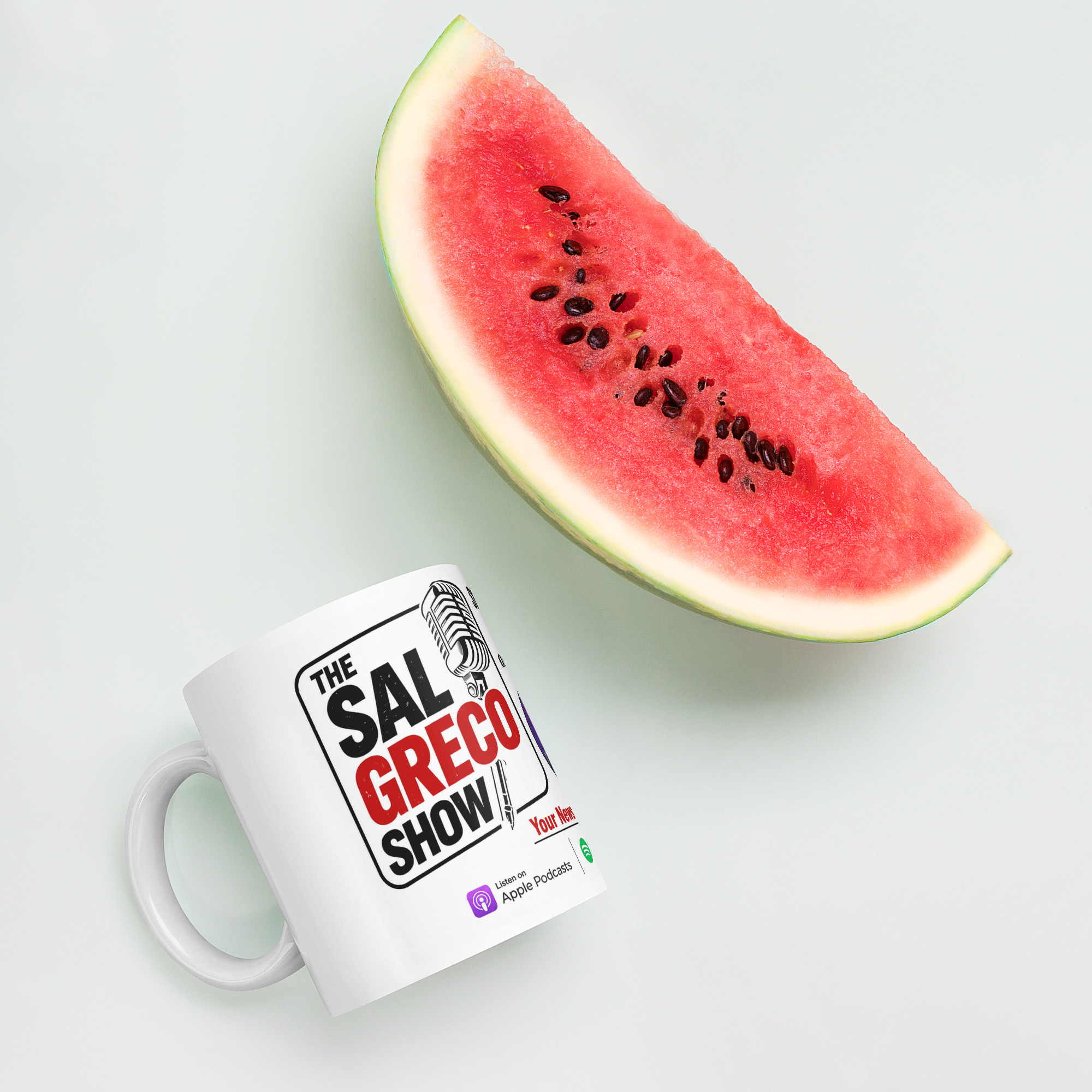 The Sal Greco Show White glossy mug - Image 12