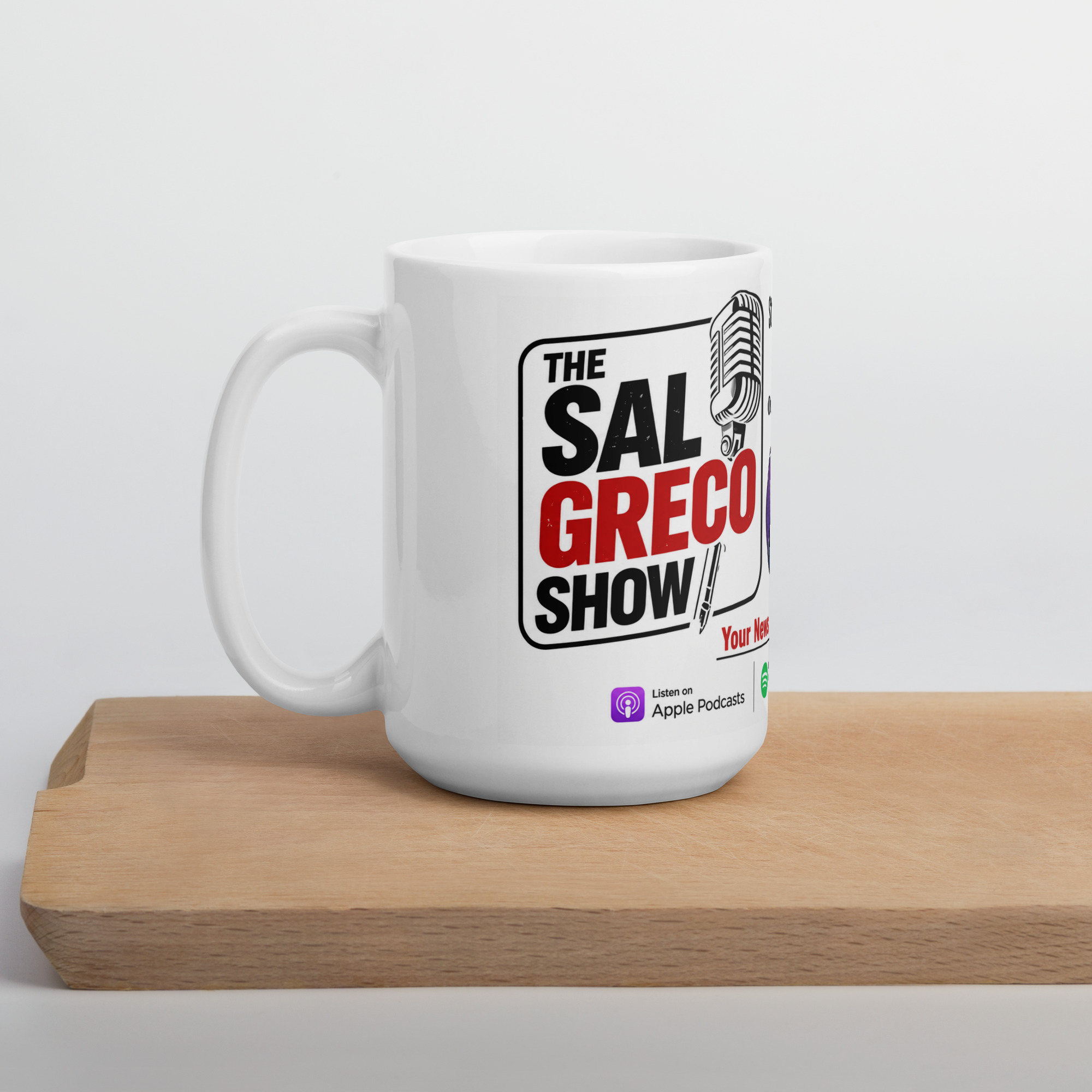 The Sal Greco Show White glossy mug - Image 13